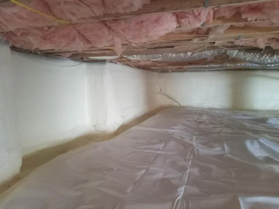 Crawl space encapsulation with closed-cell spray foam for Roof Waterproofing in Fort Oglethorpe